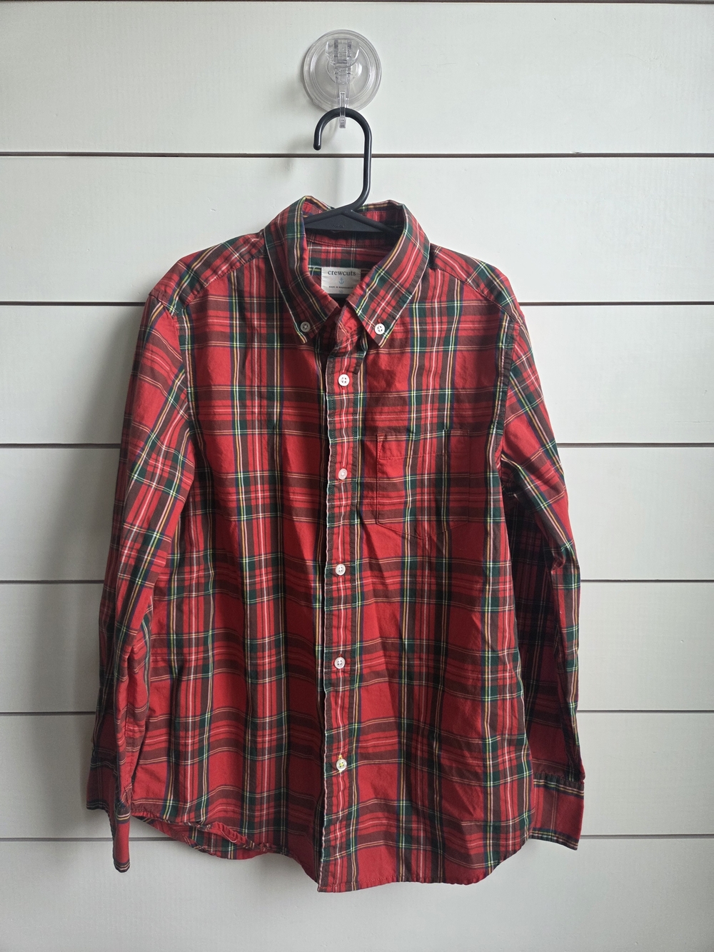 Crewcuts Red Plaid Button-Down Shirt